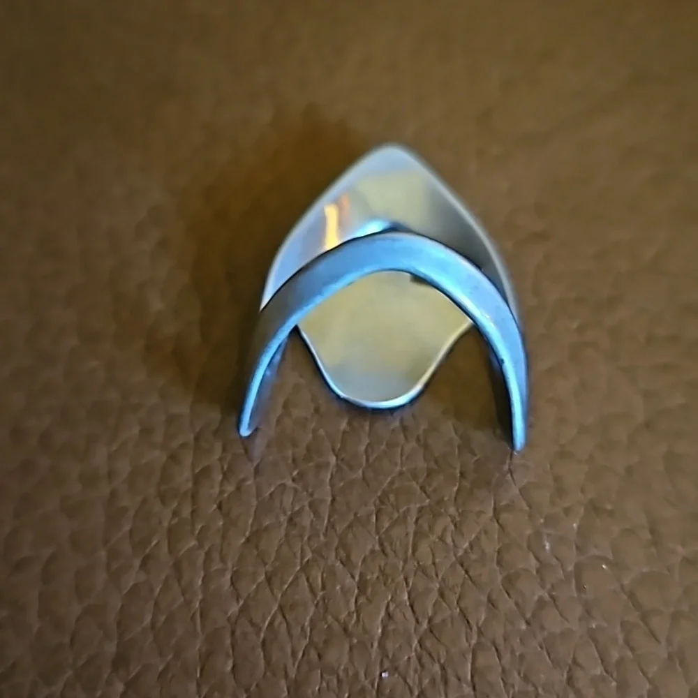 Fairycore Mushroom Freeform Misshapen Fingertip Ring Size 5/6